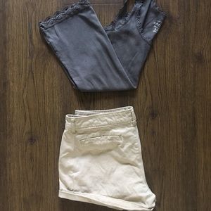 Plain grey tank top